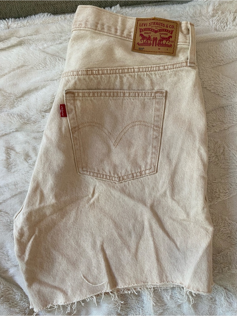 Levi's Off-White 501® Denim Skirt